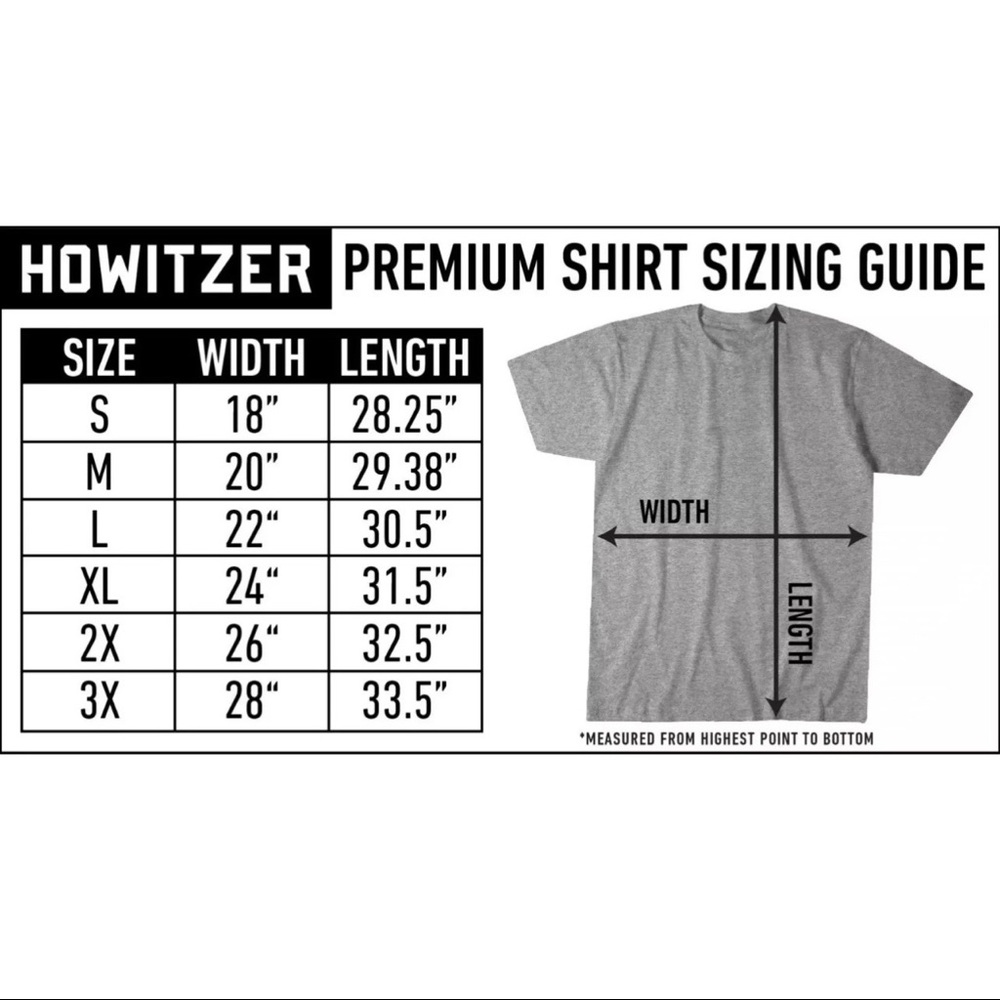 Howitzer Style Men's T-Shirt PATRIOT TORN Military Grunt S M L XL 2XL 3XL 4XL - Picture 7 of 13